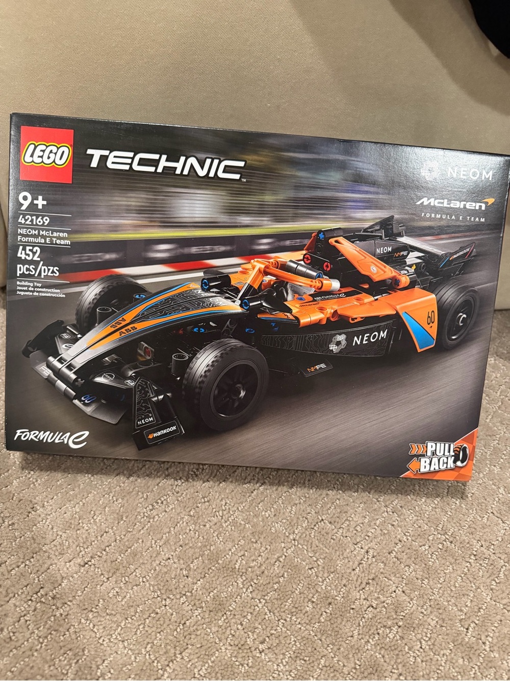 Lego Technic McLaren Formula E Race Car - Black & Orange